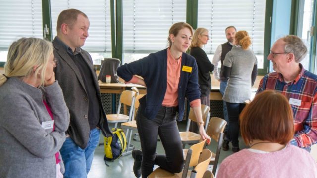 Engagierte Diskussionen gab es am Freitag in den Workshops des Bildungskongresses am Engelsburg-Gymnasium. Foto: SMMP/Ulrich Bock