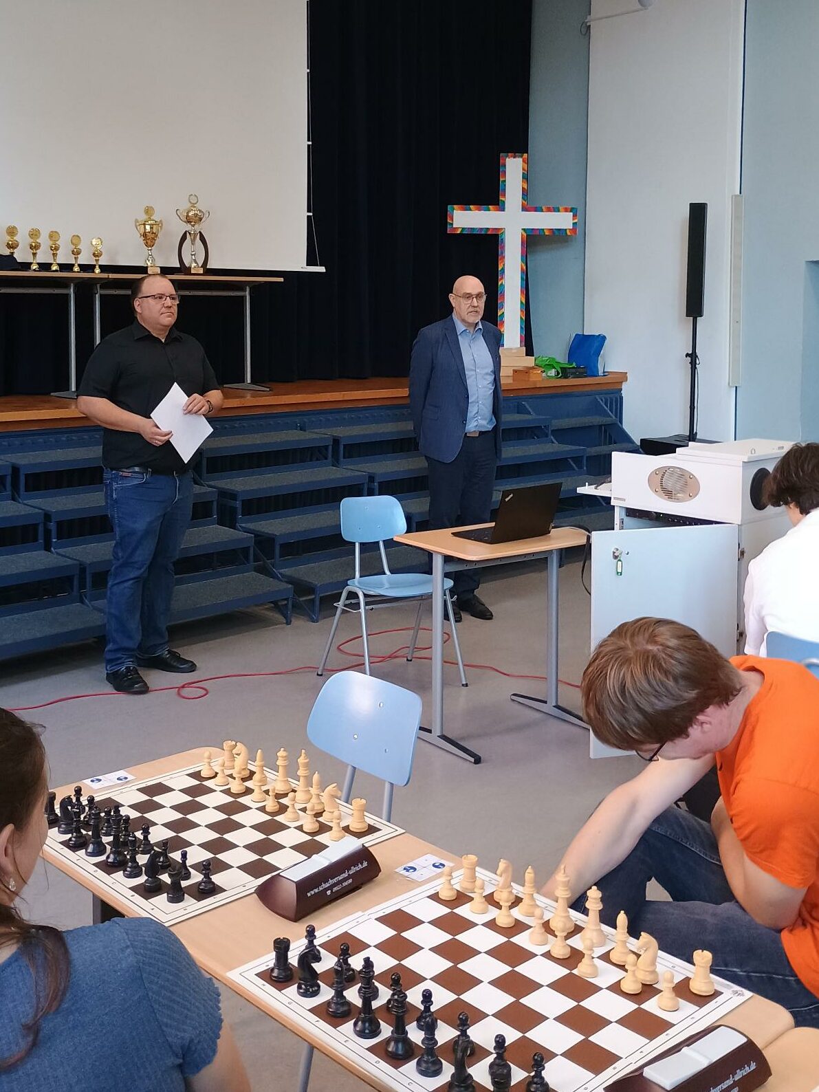 Schach Open 2026 Begrüßung A. Schäfer und T. Prinz
