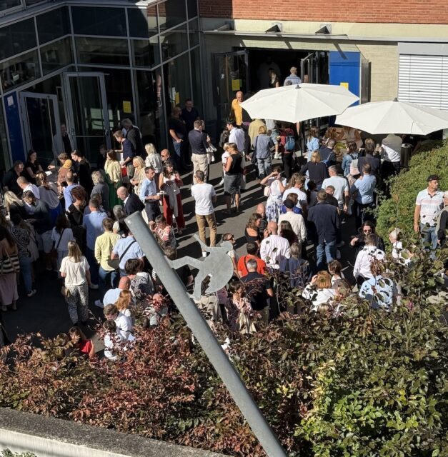 Empfang in der Cafeteria